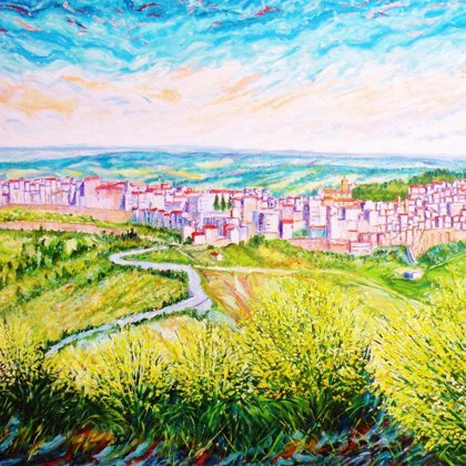 ATESSA TRA LE GINESTRE - 2016 - Olio su tela 180 x 111 