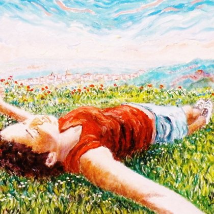 RESPIRANDO IN PROFUMO DELLA NATURA - 2012 - OALIO SU TELA 50 X 40